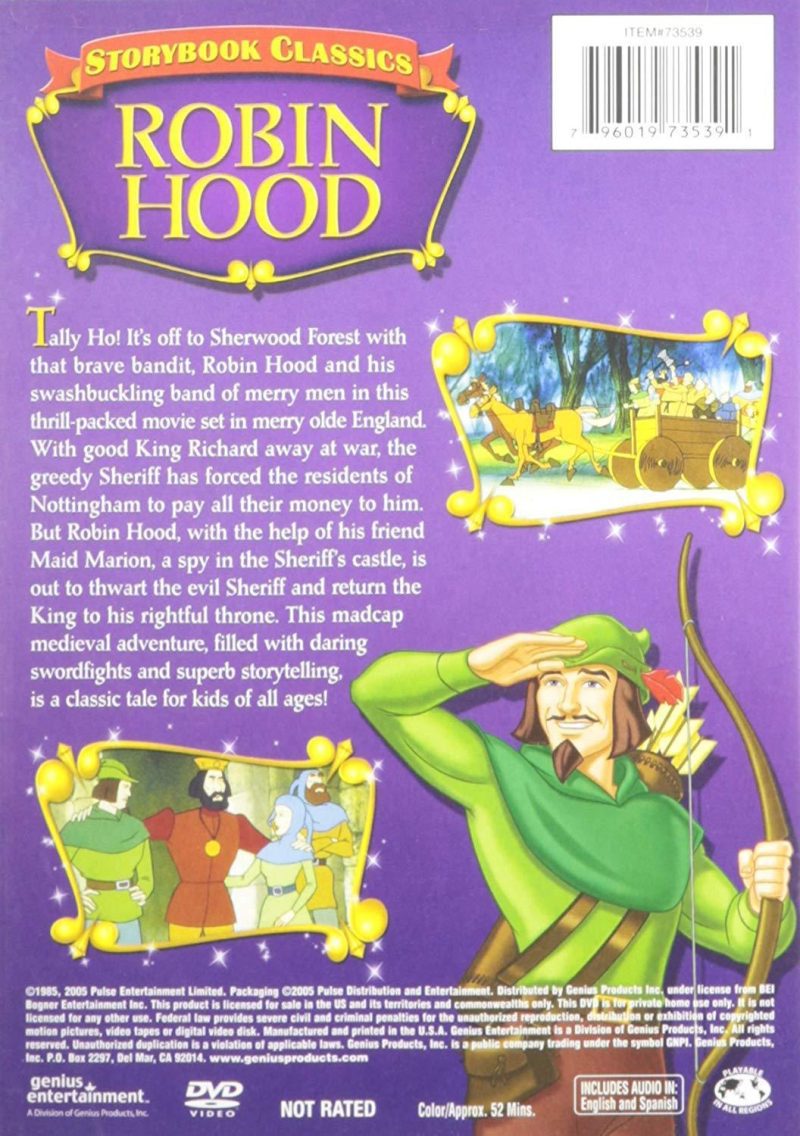 a storybook classic robin hood dvds blu ray discs dvds 4312757796900