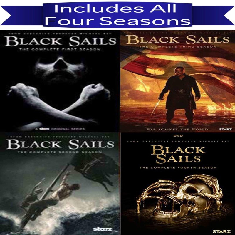 black sails dvd seasons 1 4 set dvds blu ray discs dvds 013132630830 29520629924011