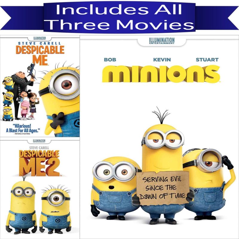 despicable me dvd trilogy dvds blu ray discs dvds 025192250019 11894992601124