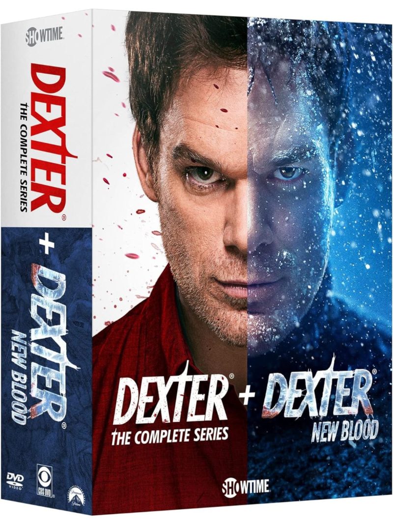 dexter dvd complete series box set plus new blood dvds blu ray discs dvds box sets 0032429142900 36122317881515