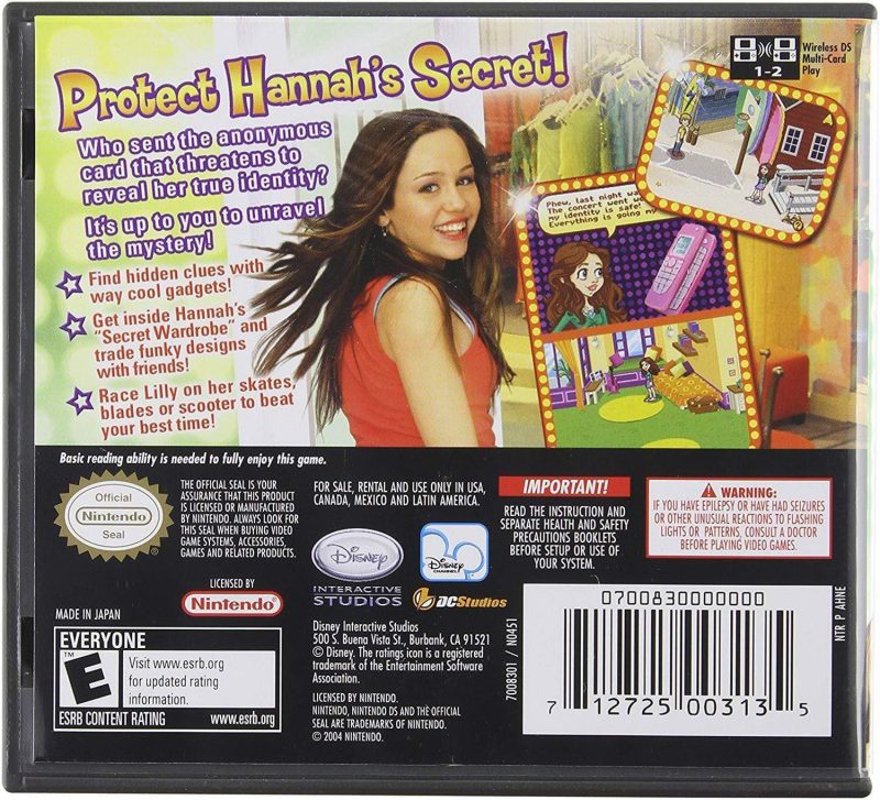 disney s hannah montana nintendo ds 12483661922340