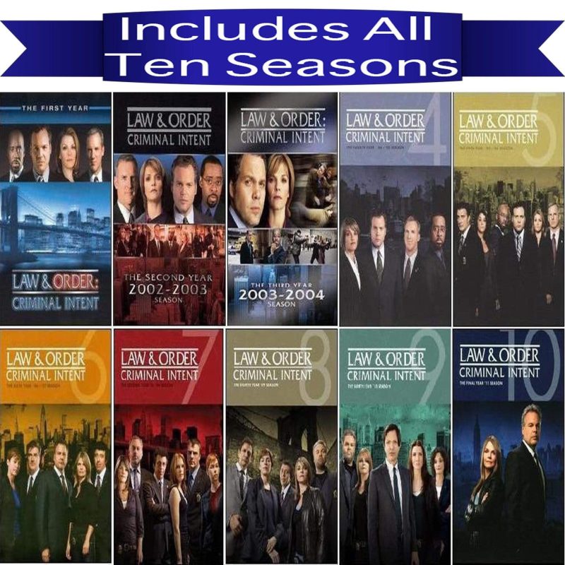 law order criminal intent tv series complete dvd set dvds blu ray discs 002666313890 29505034289323