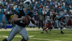 Quarterback throwing from the pocket in 'Madden NFL 10'