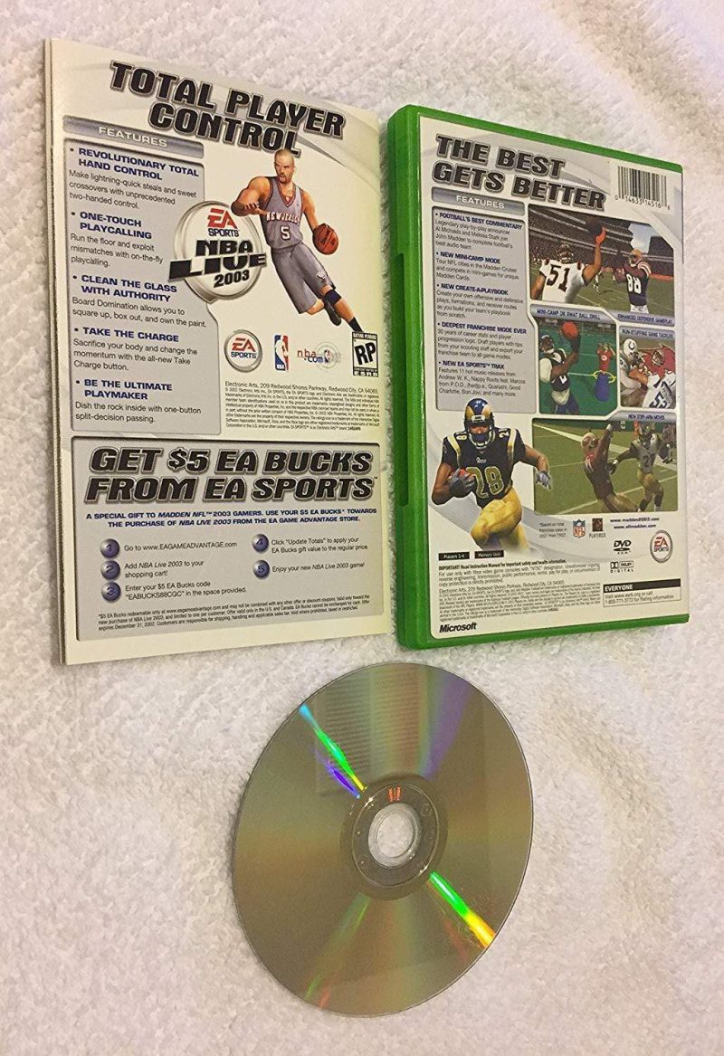 madden nfl 2003 xbox 12482126544932