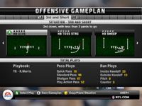 Offensive playbook example from Madden NFL 11