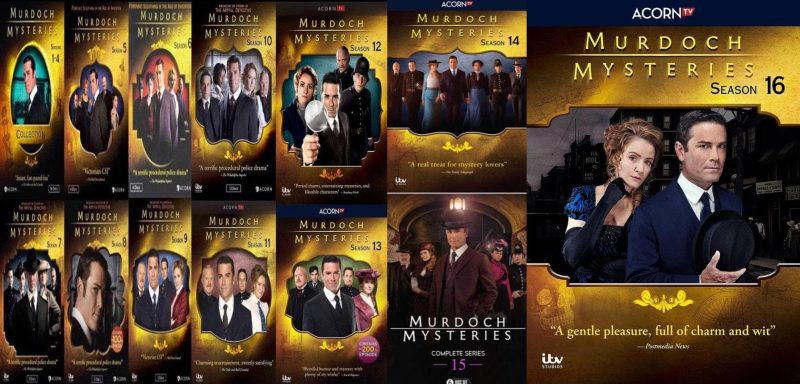 murdoch mysteries tv series seasons 1 16 dvd dvds blu ray discs dvds 054961265695 35967002378411