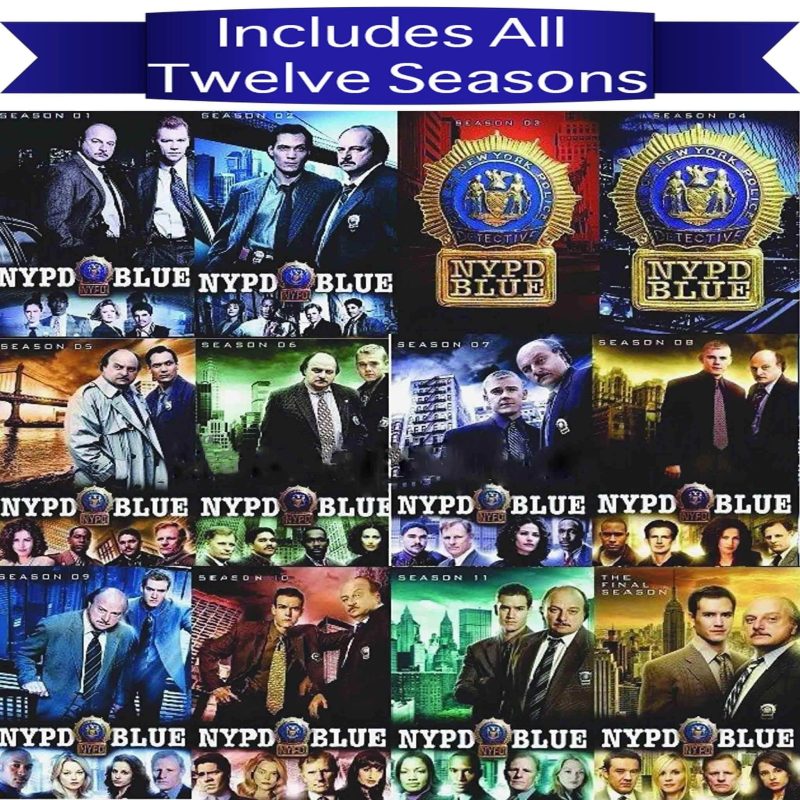 nypd blue tv series seasons 1 12 complete dvd set dvds blu ray discs dvds 826663172515 29517968998571