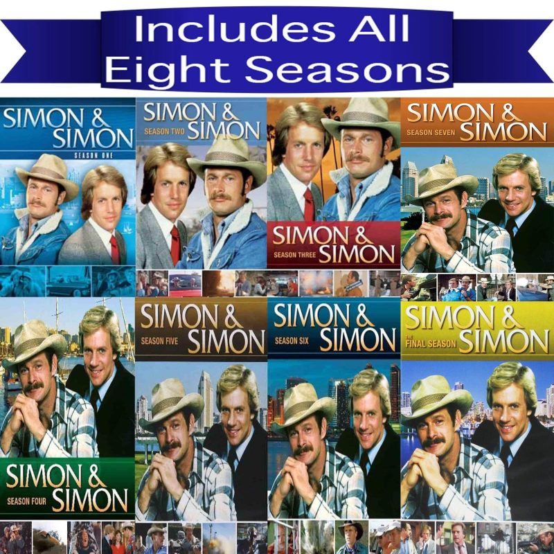 simon and simon tv series seasons 1 8 dvd set dvds blu ray discs dvds 826663137224 29518124875947