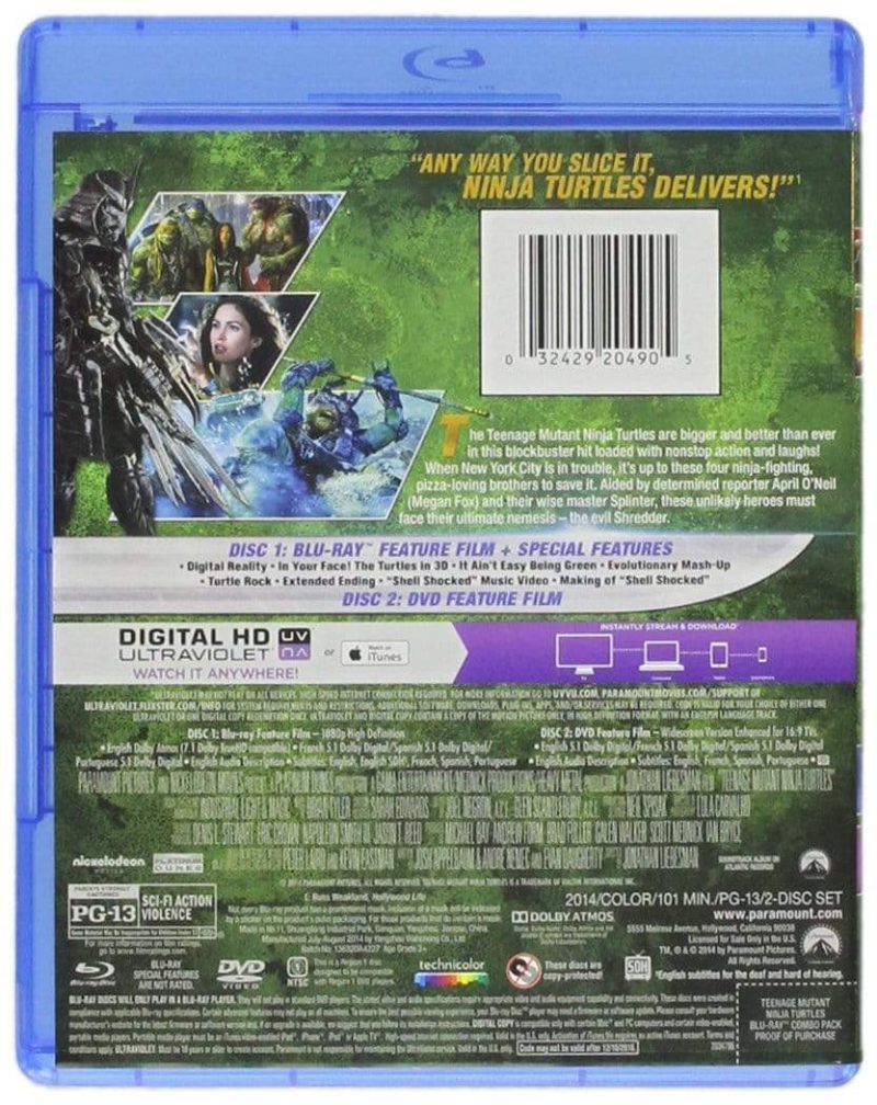 teenage mutant ninja turtles on blu ray 12904595718180