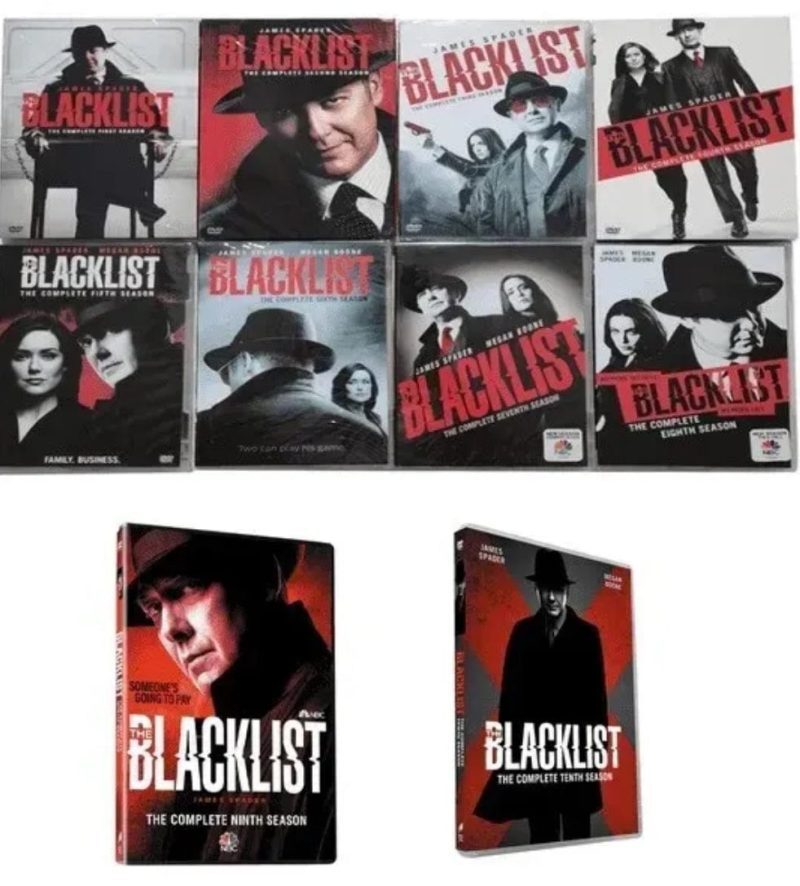 the blacklist tv series seasons 1 10 dvd set dvds blu ray discs dvds 043396453975 36217761398955