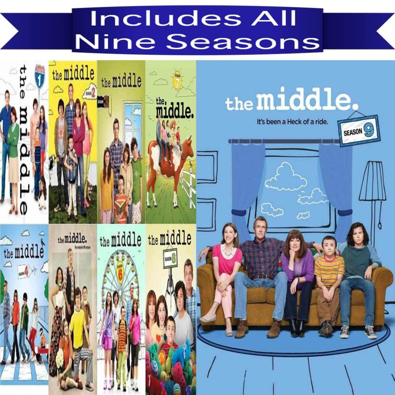 the middle tv series seasons 1 9 dvd set dvds blu ray discs dvds 888574332662 29503357747371