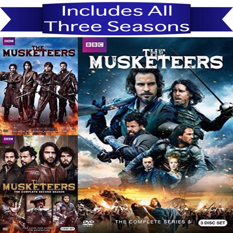 the musketeers dvd seasons 1 3 set dvds blu ray discs dvds 883929533084 12122088013860