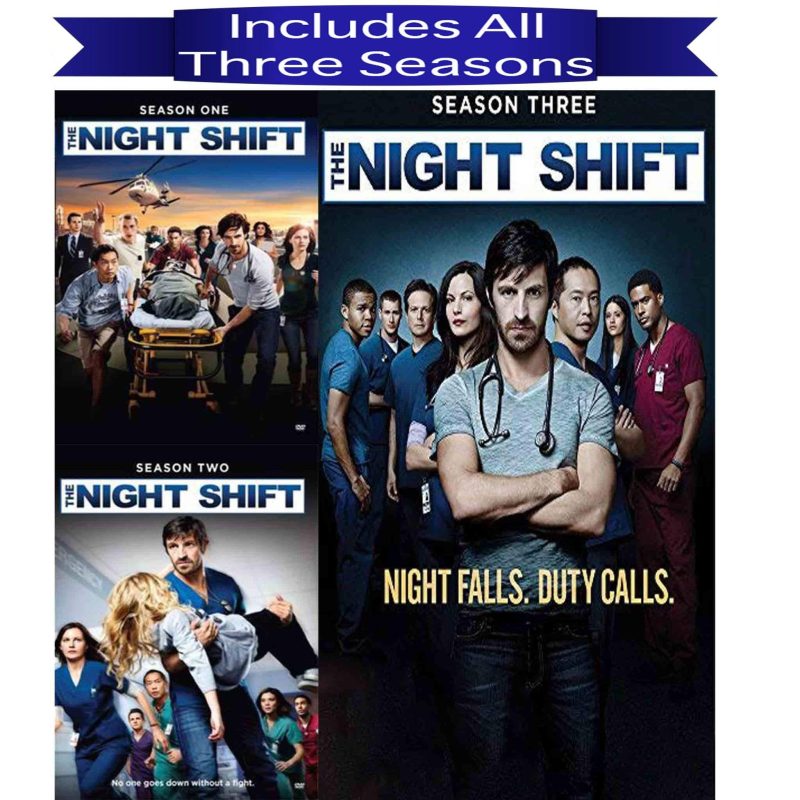 the night shift dvd seasons 1 3 set dvds blu ray discs dvds 043396489516 12122103480356