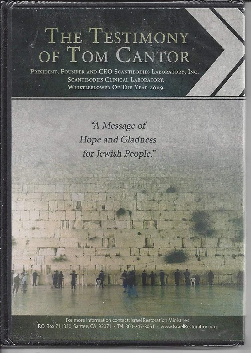 the testimony of tom cantor president founder and ceo scantibodies laboratory inc dvds blu ray discs dvds 4322315829284