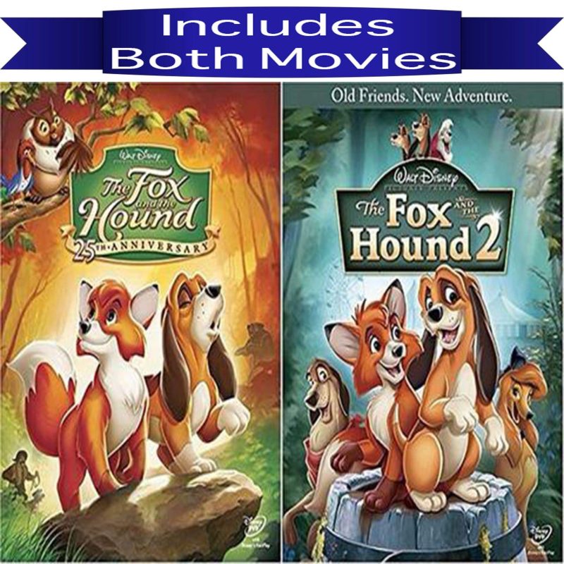 walt disney s the fox and the hound 1 2 dvd set 2 movie collection dvds blu ray discs dvds 786936694550 12122284621860